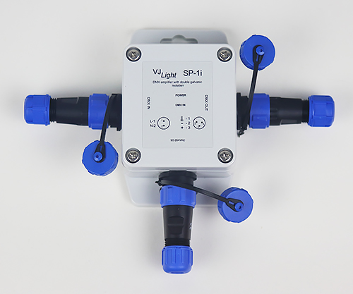 IP68 DMX усилитель выход с двойной гальванической развязкой VJLight SP-1i